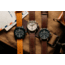 Szanto Pilot Watches, Black Dial, Brown Strap, A. Gold, One Size, SZ 4552