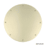 T-H Marine Screw Down Deck Plate, Off White, 8in, SDP-2W-DP
