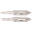 TAC Force 2 Throwing Knife Set, 3Cr13 Stainless Steel Stainless Steel, Satin, TF-TK001-2