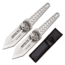 TAC Force 2 Throwing Knife Set, 3Cr13 Stainless Steel Stainless Steel, Satin, TF-TK001-2