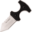 TAC Force Push Dagger Satin Knife, 2 satin finish 3Cr13 stainless blade, Black G10 handle, TF-FIX013S