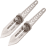 TAC Force 2 Throwing Knife Set, 3Cr13 Stainless Steel Stainless Steel, Satin, TF-TK001-2