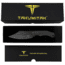 Takumitak Alert Fixed Blade Knife, 5in, D2, Clip Point, G10 Handle, Black Stonewash, TKF210SW