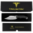 Takumitak Alert Fixed Blade Knife, 5in, D2, Clip Point, G10 Handle, Silver, TKF210SL