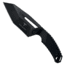 Takumitak Big Head Fixed Blade Knife, 3.25in, 3Cr13 Blade, Modified Tanto Blade, FRN, Black, TKF3S02