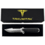 Takumitak Escort Fixed Blade Knife, 5.5in, D2, Drop Point, G10 Handle, Silver, TKF213SL