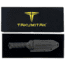 Takumitak Fulcrum Fixed Blade Knife, 4.5in, D2, Tanto, G10 Handle, Black, TKF201BK