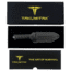 Takumitak Fulcrum Fixed Blade Knife, 4.5in, D2, Tanto, G10 Handle, Silver, TKF201SL