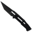 Takumitak Heat Fixed Blade Knife, 4.5 in Blade, 3cr13, Black, TKF301