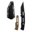 Takumitak Heat Fixed Blade Knife, 4.5 in Blade, 3cr13, Black, TKF301
