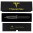 Takumitak Hitter Fixed Blade Knife, 5.5in, D2, Spear Point, G10 Handle, Black Stonewash, TKF214SW