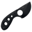 Takumitak Skinner Fixed Blade Knife, 2.5 in Blade , 3cr13, Black, TKF3S01