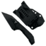 Takumitak Sparky Fixed Blade Knife, 2.9in, 3Cr13 Blade, Wharncliffe, FRN, Black, TKF3S09