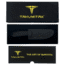 Takumitak Takumi Fixed Blade Knife, 4.5in, D2, Drop Point, G10 Handle, Black, TKF208BK