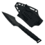 Takumitak Twisted Fixed Blade Knife, 4 in Blade , 3cr13, Black, TKF310