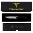 Takumitak Unhinged Fixed Blade Knife, 5in, D2, Drop Point Recurve, G10 Handle, Silver, TKF209SL