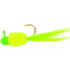 Team Crappie Slab Caller Jig, 1/16 oz, Chartreuse/Lime Parrot Head, 3/Pack, SD2D-711