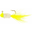 Team Crappie Slab Caller Jig, 1/16 oz, Chartreuse/White Perch, 3/Pack, SD2D-733