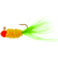 Team Crappie Slab Caller Jig, 1/16 oz, Orange/Yellow/Lime Fake Bait, 3/Pack, SD2D-743