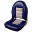 Tempress Navistyle High-Back Boat Seat /Gray, Blue, 54901