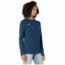 Tentree Cumulus Hooded Long Sleeve - Womens, Dark Denim Navy, Large, TCW1675-0248-L