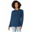 Tentree Cumulus Hooded Long Sleeve - Womens, Dark Denim Navy, Large, TCW1675-0248-L