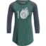 Tentree Fern Ten 3/4 Sleeve T-shirt, Womens, Atlantic Deep, Large, FA18-WLFRT-BLU-L