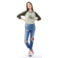 Tentree Fern Ten 3/4 Sleeve T-shirt, Womens, Desert Sage, 3XL, FA18-WLFRT-GRN-3XL