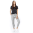 Tentree Leafy Mark Crewneck T-Shirt - Womens, Hi Rise Grey, Large, TCW1344-0235-L