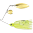 Terminator Pro Series Spinnerbait, Colorado/Willow Blades, Gold/Gold Blade Finish, Dirty Chartreuse Shad, 3/8oz, PSS38CW115GG