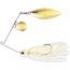Terminator Pro Series Spinnerbait, Colorado/Willow Blades, Gold/Gold Blade Finish, Pale Gold Shiner, 1/2oz, PSS12CW109GG