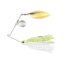 Terminator Pro Series Spinnerbait, Colorado/Willow Blades, Nickel/Gold Blade Finish, Chartreuse and White Shad, 1/2oz, PSS12CW02NG
