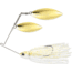 Terminator Pro Series Spinnerbait, Willow/Willow Blades, Gold/Gold Blade Finish, Pale Gold Shiner, 3/8oz, PSS38WW109GG
