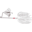 Terminator Super Stainless Buzzbait, Bright White Shad, 3/8oz, TBS38B01N
