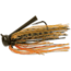 Terminator Weedless Football Jig, Green Pumpkin Orange, 1oz, FJW173