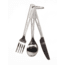 Terra Nova Titanium Cutlery Set, Silver, 50CU3SET