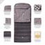 TETON Sports Fahrenheit XXL 0 F Sleeping Bag, Left Zipper, Grey/Red, 2XL, 1060L