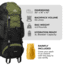 TETON Sports Scout 55L Backpack, Olive, 2104SCOL