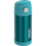 Thermos FUNtainer Stainless Steel Insulated Teal Water Bottle w/Straw - 12oz 79457