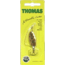 Thomas Fishing Lures E.P. Spinn In-Line Spinner, 1 5/8in, 1/5 oz, Gold, R334G