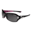 Tifosi Dea Sunglasses - Gloss Black &amp; Pink Frame, Smoke Gradient/AC Red/Clear Lenses 0090103206