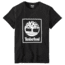 Timberland Short Sleeve Seasonal Logo Tee - Men's, Black, Small, TB0A1N8Y001-BLK-S