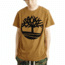 Timberland Short Sleeve Seasonal Logo Tee - Mens, Wheat Boot Tree, 3XL, TB0A1N8YP51-WHT BTR-3XL