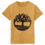 Timberland Short Sleeve Seasonal Logo Tee - Mens, Wheat Boot Tree, Large, TB0A1N8YP51-WHT BTR-L