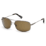 Timberland TB9010 Sunglasses - Shiny Gun Metal Frame Color, Brown Polarized Lens Color