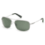 Timberland TB9010 Sunglasses - Shiny Light Nickeltin Frame Color, Green Polarized Lens Color