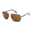 Timberland TB9040 Sunglasses - Shiny Gun Metal Frame Color, Brown Polarized Lens Color