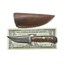 Titan Damascus Steel Skinning Knife, Mini Old Timer(Mini Sharp Finger)/Rosewood Grip by Titan TD-178, 3.1in TD-178