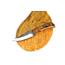 Titan International Knives E3 Carbon 1080 Neck Knife With Forged Scales, Mini Old Timer - Mini Sharp Finger - Rosewood Grip, 3.1in Blade, 6in Overall TC-003
