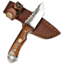 USED Titan International Knives Fixed Blade Knive, 3.1in, Carbon Steel, Tanto, Walnut Bone, TCK-52, EDEMO1